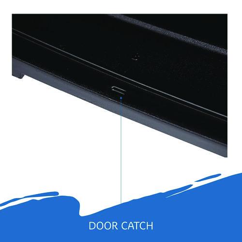 Image of Iceberg Rough n Ready Storage Cabinet, Three-Shelf, 33w x 18d x 66h, Black