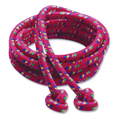 Image of Champion Sports Braided Nylon Jump Ropes, 8 Ft, Assorted, 6/pack