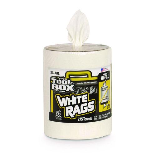 Image of TOOLBOX® 660708204218 Z300 Wipers Big Grip Refill, 1-Ply, 10 x 12, White, 6/Carton