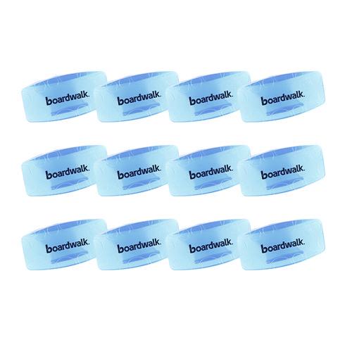 Image of Boardwalk® EBCP012I072M06AAS8000 Toilet Bowl Clip, Cotton Blossom Scent, Blue, 12/Box