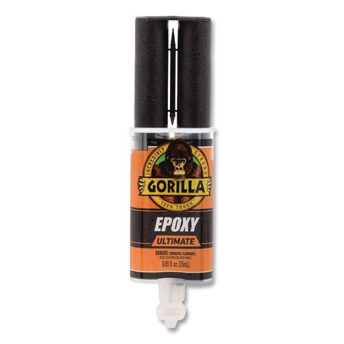 Image of Gorilla® 113442 Epoxy Ultimate, 0.85 oz Syringe, Dries Black