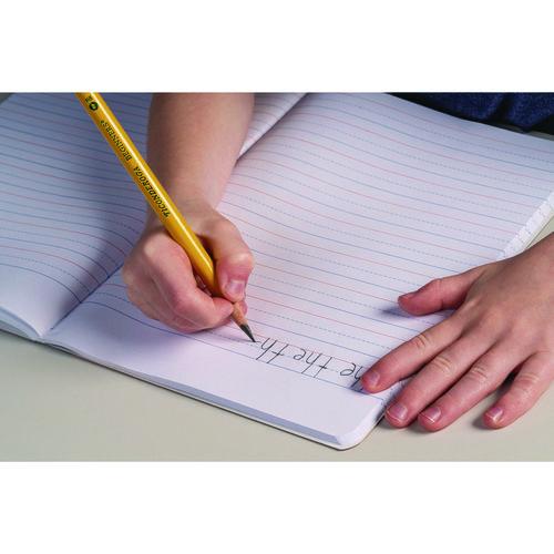 Image of Dixon® 133080002 Ticonderoga Beginners Woodcase Pencil with Eraser and Microban, HB (#2), Black Lead, Yellow Barrel, 12/Pack