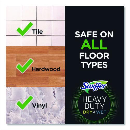 Image of Swiffer® 80314634 Heavy-Duty Dry Refill Cloths, 10.3 x 7.8, White, 20/Pack, 4 Packs/Carton