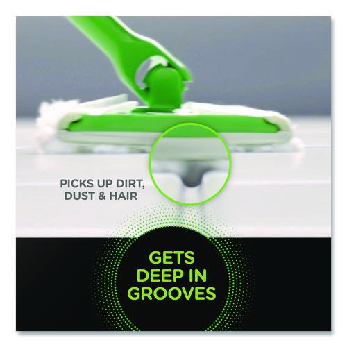 Image of Swiffer® 80314634 Heavy-Duty Dry Refill Cloths, 10.3 x 7.8, White, 20/Pack, 4 Packs/Carton