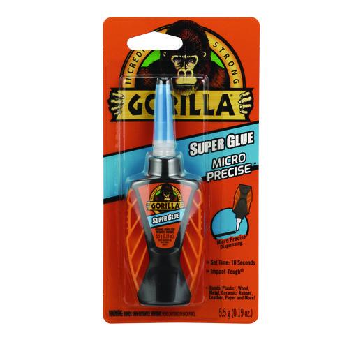 Image of GorillaÂ® Super Glue Micro Precise, 0.18 Oz, Dries Clear