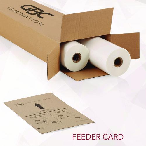 Image of GBC® 3126061 Nap-Lam I Roll Film, 1.5 Mil, 27" X 500 Ft, Gloss Clear, 2/box