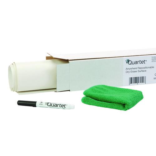 Image of Quartet® R85532 Anywhere Repositionable Dry-Erase Surface, Laminate Film, 24" x 36", White