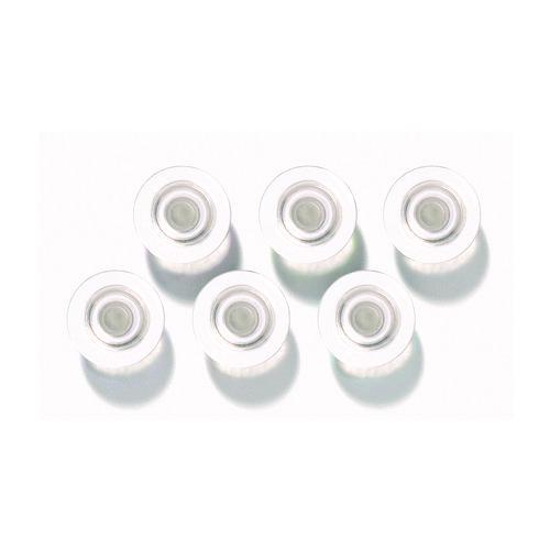 Image of Quartet® 85391 Glass Magnets, Circles, Large, 0.45" Diameter, Clear, 6/Pack