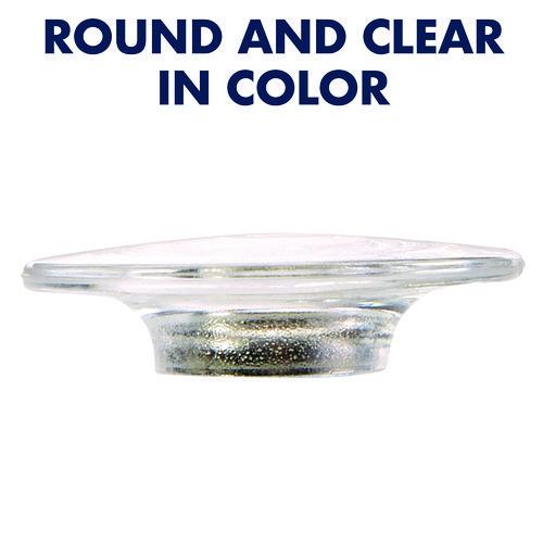 Image of Quartet® 85391 Glass Magnets, Circles, Large, 0.45" Diameter, Clear, 6/Pack