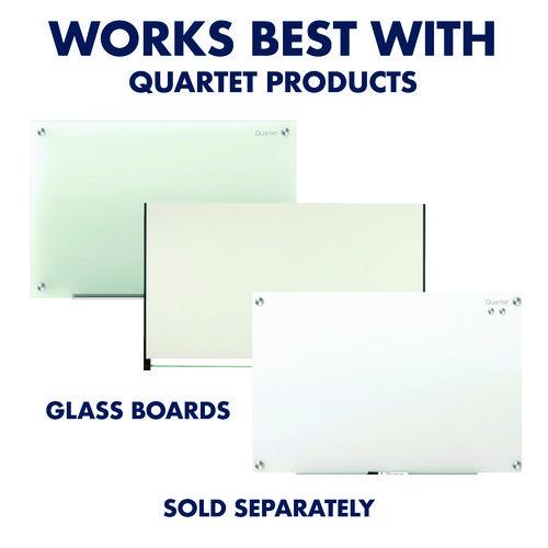 Image of Quartet® 85391 Glass Magnets, Circles, Large, 0.45" Diameter, Clear, 6/Pack