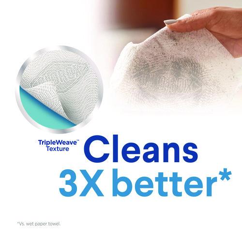 Image of Clorox® 01594 Disinfecting Wipes, Bleach Free Cleaning Wipes, 1-Ply, 7 x 8, Crisp Lemon, White, 35/Canister, 12 Canisters/Carton