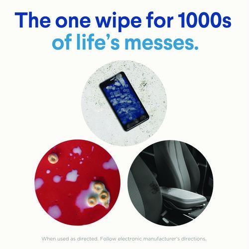 Image of Clorox® 01594 Disinfecting Wipes, Bleach Free Cleaning Wipes, 1-Ply, 7 x 8, Crisp Lemon, White, 35/Canister, 12 Canisters/Carton
