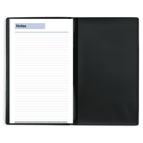 Image of AT-A-GLANCE® SK48-00 DayMinder Weekly Pocket Planner, 6 x 3.5, Black Cover, 12-Month (Jan to Dec): 2026