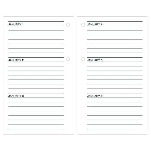 Image of AT-A-GLANCE® E717-50 Desk Calendar Refill, 3.5 x 6, White Sheets, 12-Month (Jan to Dec): 2025