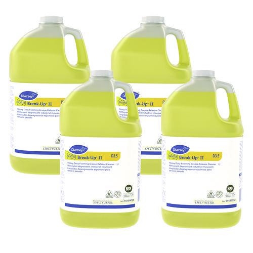 Image of Diversey 95499058 Suma Break-Up Ii D3.5 Heavy-Duty Foaming Grease-Release Cleaner, 128 Oz Bottle, 4/carton
