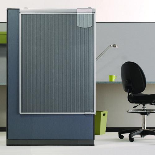 Image of Quartet® WPS1000 Workstation Privacy Screen, 36w X 48d, Translucent Clear/silver