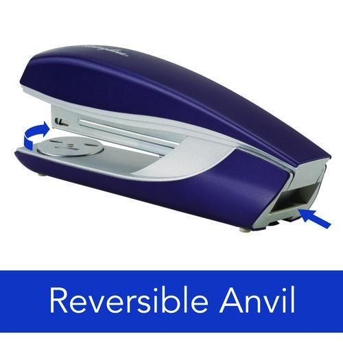 Image of Swingline® 55657069 Nexxt Series Style Metal Stapler, 40-Sheet Capacity, Blue