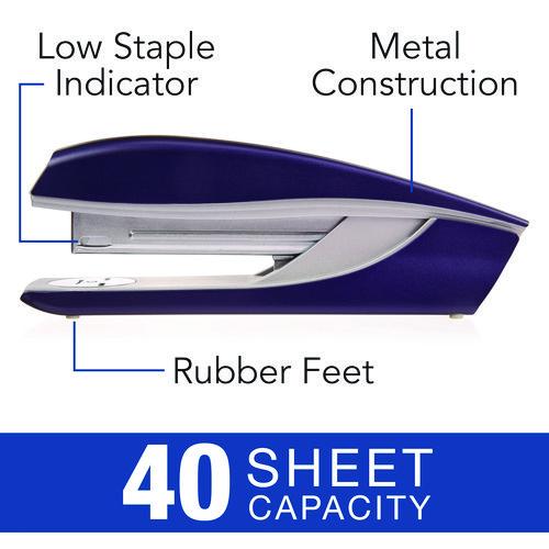 Image of Swingline® 55657069 Nexxt Series Style Metal Stapler, 40-Sheet Capacity, Blue