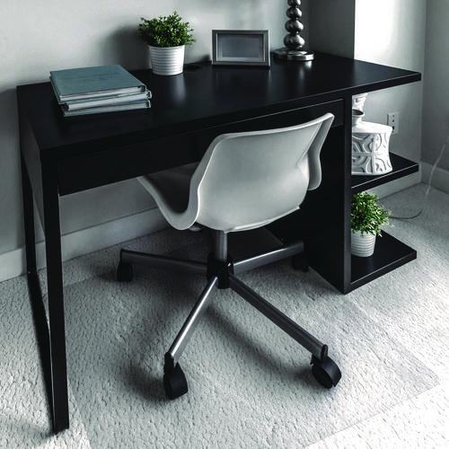 Image of Floortex® NRCMFLPD0003 Cleartex Unomat Anti-Slip Polycarbonate Chair Mat for Flat Pile Carpeted and Hard Floors, Rectangular, 35" x 47", Clear