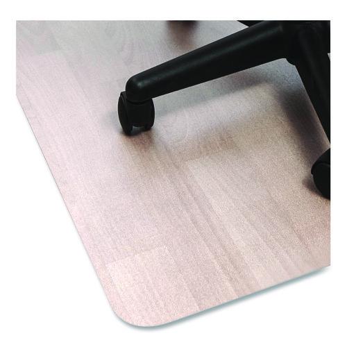 Image of Floortex® NRCMFLBS0004 Ecotex Marlon BioPlus Rectangular Polycarbonate Chair Mat for Hard Floors, Rectangular, 46" x 60", Clear
