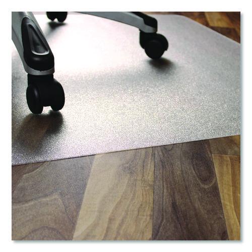 Image of Floortex® NRCMFLBS0004 Ecotex Marlon BioPlus Rectangular Polycarbonate Chair Mat for Hard Floors, Rectangular, 46" x 60", Clear