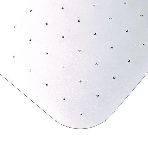 Image of Floortex® NCCMFLBG0002 Ecotex Marlon BioPlus Polycarbonate Chair Mat for Low to Medium Pile Carpeted Floors, Rectangular, 35" x 47", Clear