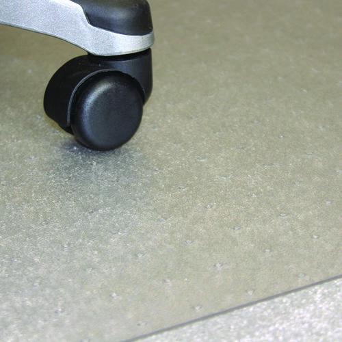 Image of Floortex® NCCMFLBG0002 Ecotex Marlon BioPlus Polycarbonate Chair Mat for Low to Medium Pile Carpeted Floors, Rectangular, 35" x 47", Clear