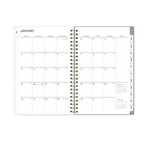 Image of Blue Sky® 140088 Sophie Frosted Weekly/Monthly Planner, Floral Artwork, 8 x 5, Multicolor Cover, 12-Month (Jan to Dec): 2026