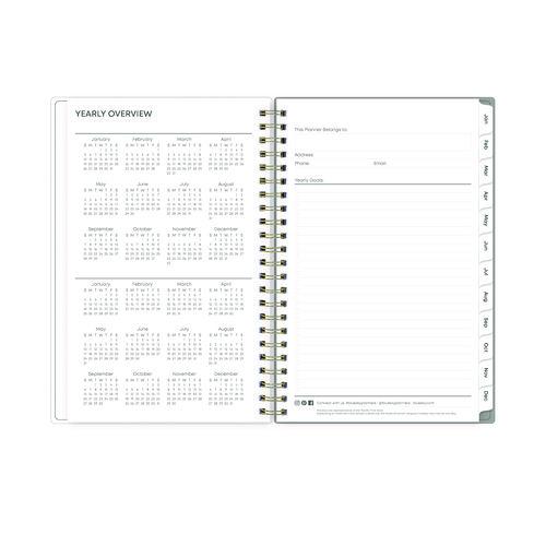 Image of Blue Sky® 140088 Sophie Frosted Weekly/Monthly Planner, Floral Artwork, 8 x 5, Multicolor Cover, 12-Month (Jan to Dec): 2026