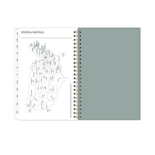 Image of Blue Sky® 140088 Sophie Frosted Weekly/Monthly Planner, Floral Artwork, 8 x 5, Multicolor Cover, 12-Month (Jan to Dec): 2026