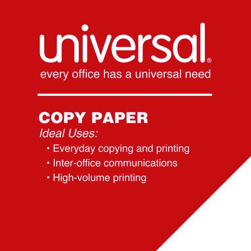 Image of Universal® UNV24200 Legal Size Copy Paper, 92 Bright, 20 lb Bond Weight, 8.5 x 14, White, 500 Sheets/Ream, 10 Reams/Carton