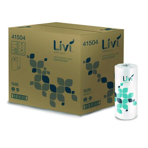 Image of Livi® VPG Select 41504 Kitchen Roll Towel, 2-Ply, 10.98 x, 9.98, White, 30 Rolls/Carton