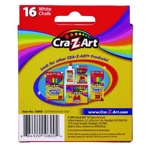 Image of Cra-Z-Art® 10800-48 White Chalk, 16/pack