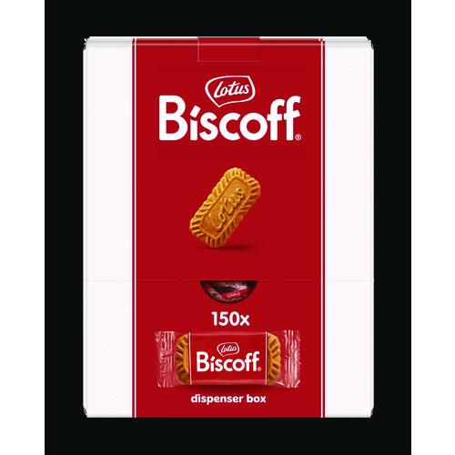Image of Biscoff 50639 Cookies Dispenser Box, Caramel Cookie, 0.22 oz Bag, 150/Carton
