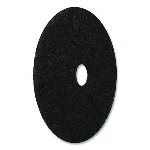Image of Americo® 400112 Stripping Pad, 12" Diameter, Black, 5/Carton