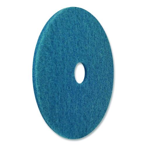 Image of Americo® 400416 Cleaner Pad, 16" Diameter, Blue, 5/Carton