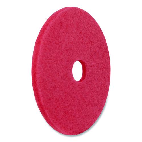 Image of Americo® 404412 Buffing Pad, 12" Diameter, Red, 5/Carton