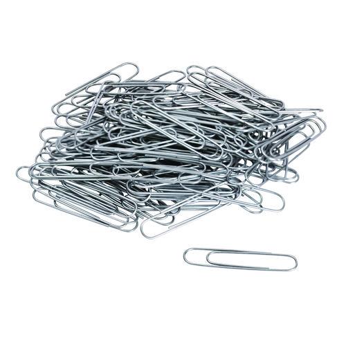 Image of Universal® A7072220 Paper Clips, Jumbo, Smooth, Silver, 100 Clips/Box, 10 Boxes/Pack