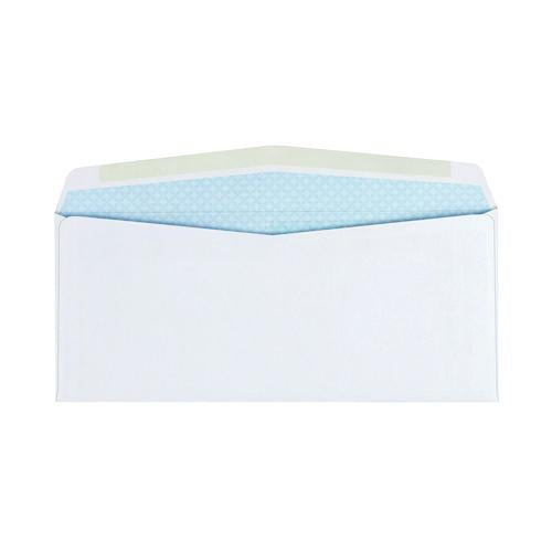 Image of Quality Park QUA24550 Double Window Security-Tinted Check Envelope, #10, Commercial Flap, Gummed Closure, 4.13 X 9.5, White, 500/box