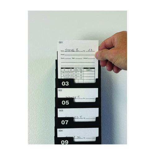 Image of Lathem® Time E7-100 Time Clock Cards For Lathem Time 7000e, Two Sides, 3.5 X 7.25, 100/pack