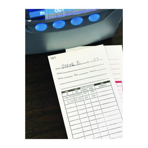Image of Lathem® Time E7-100 Time Clock Cards For Lathem Time 7000e, Two Sides, 3.5 X 7.25, 100/pack