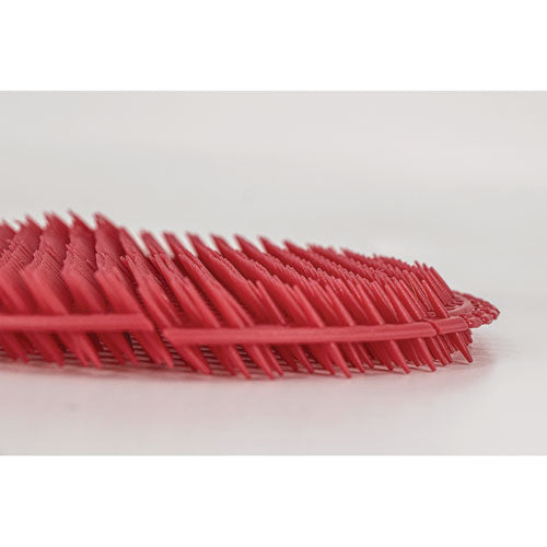 Image of Fresh Products S7-F-005I030M-82-AAA10-00 Slant7 with Terminator Urinal Screen, Forest Scent, Red, 30/Carton