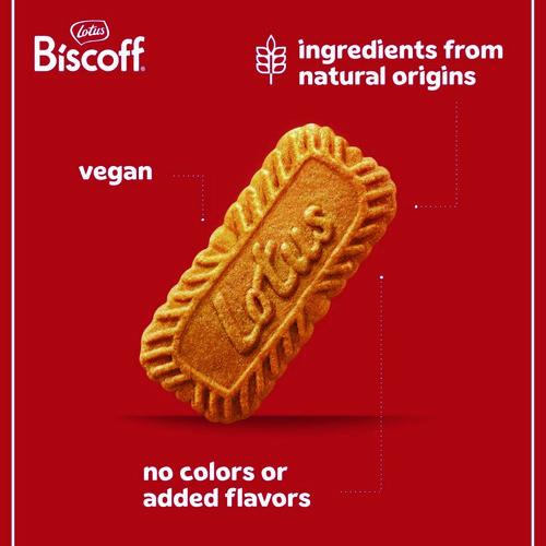 Image of Biscoff 50639 Cookies Dispenser Box, Caramel Cookie, 0.22 oz Bag, 150/Carton