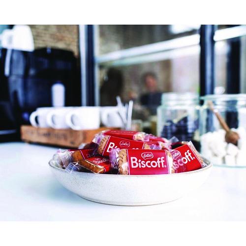 Image of Biscoff 50639 Cookies Dispenser Box, Caramel Cookie, 0.22 oz Bag, 150/Carton