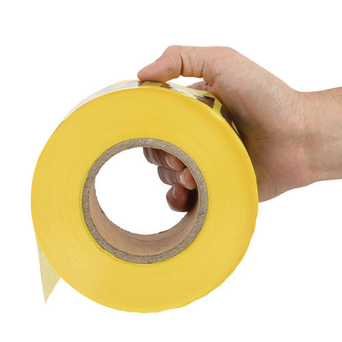 Image of Great Neck® 10379 Caution Safety Tape, Non-Adhesive, 3" X 1,000 Ft, Yellow