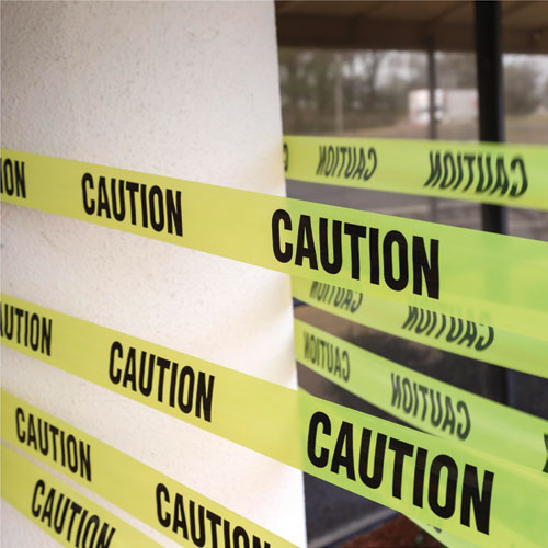 Image of Great Neck® 10379 Caution Safety Tape, Non-Adhesive, 3" X 1,000 Ft, Yellow