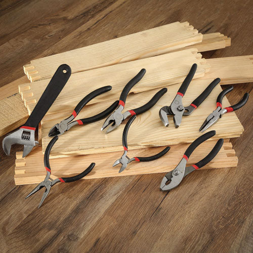 Image of Great Neck® 87900 8-Piece Steel Pliers And Wrench Tool Set