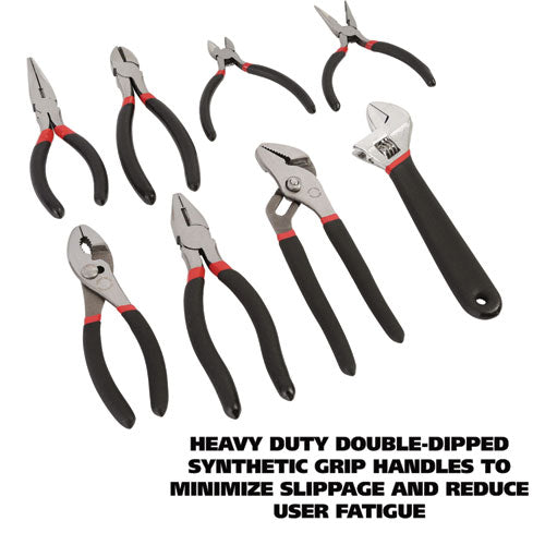 Image of Great Neck® 87900 8-Piece Steel Pliers And Wrench Tool Set