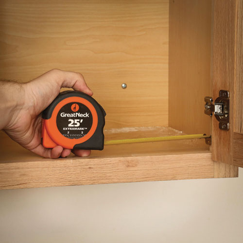 Image of Great Neck® 95005 ExtraMark Power Tape, 1" x 25 ft, Steel, Orange/Black