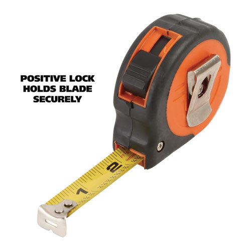 Image of Great Neck® 95007 ExtraMark Power Tape, 0.63" x 12 ft, Steel, Yellow/Black
